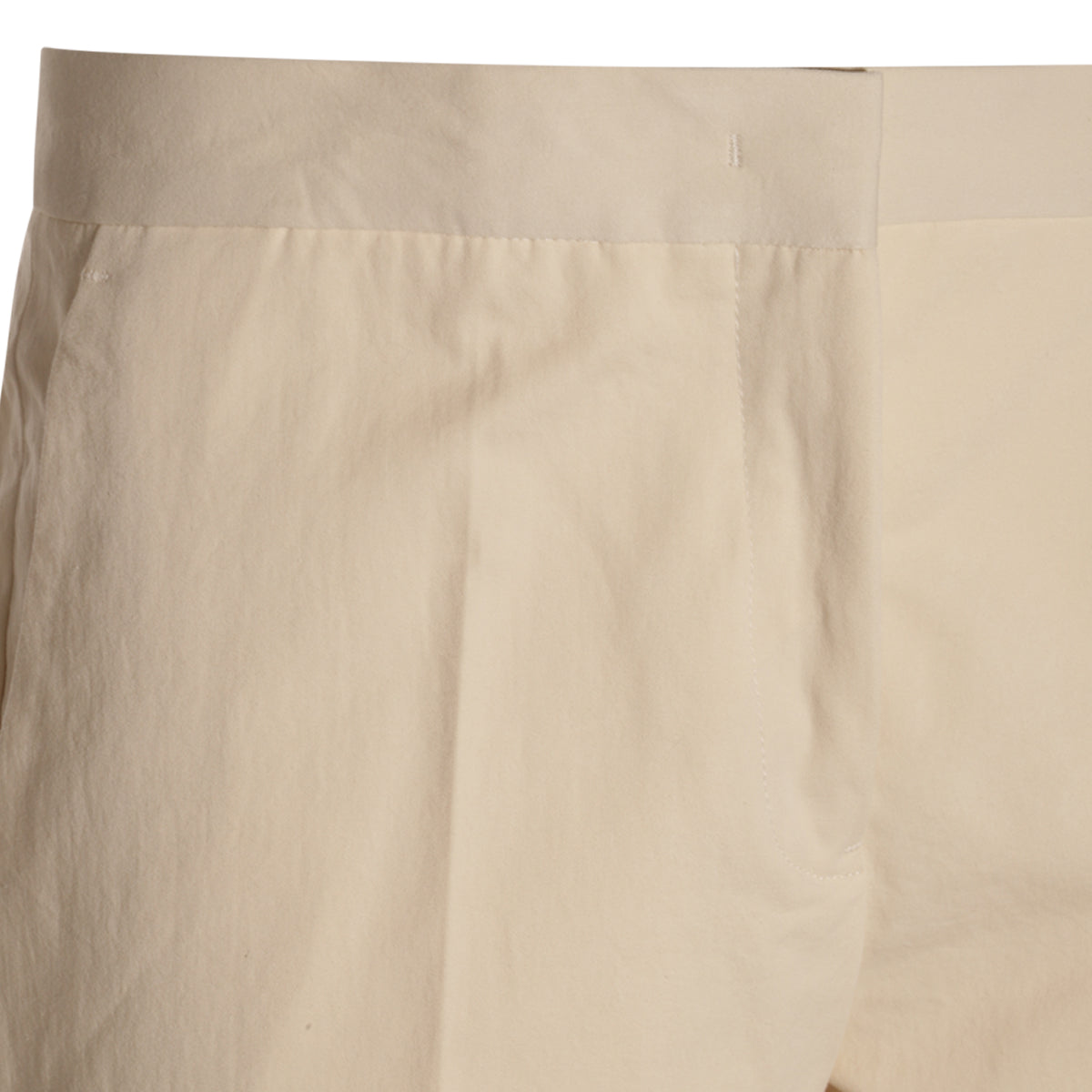 WHITE BEIGE COTTON PANTS