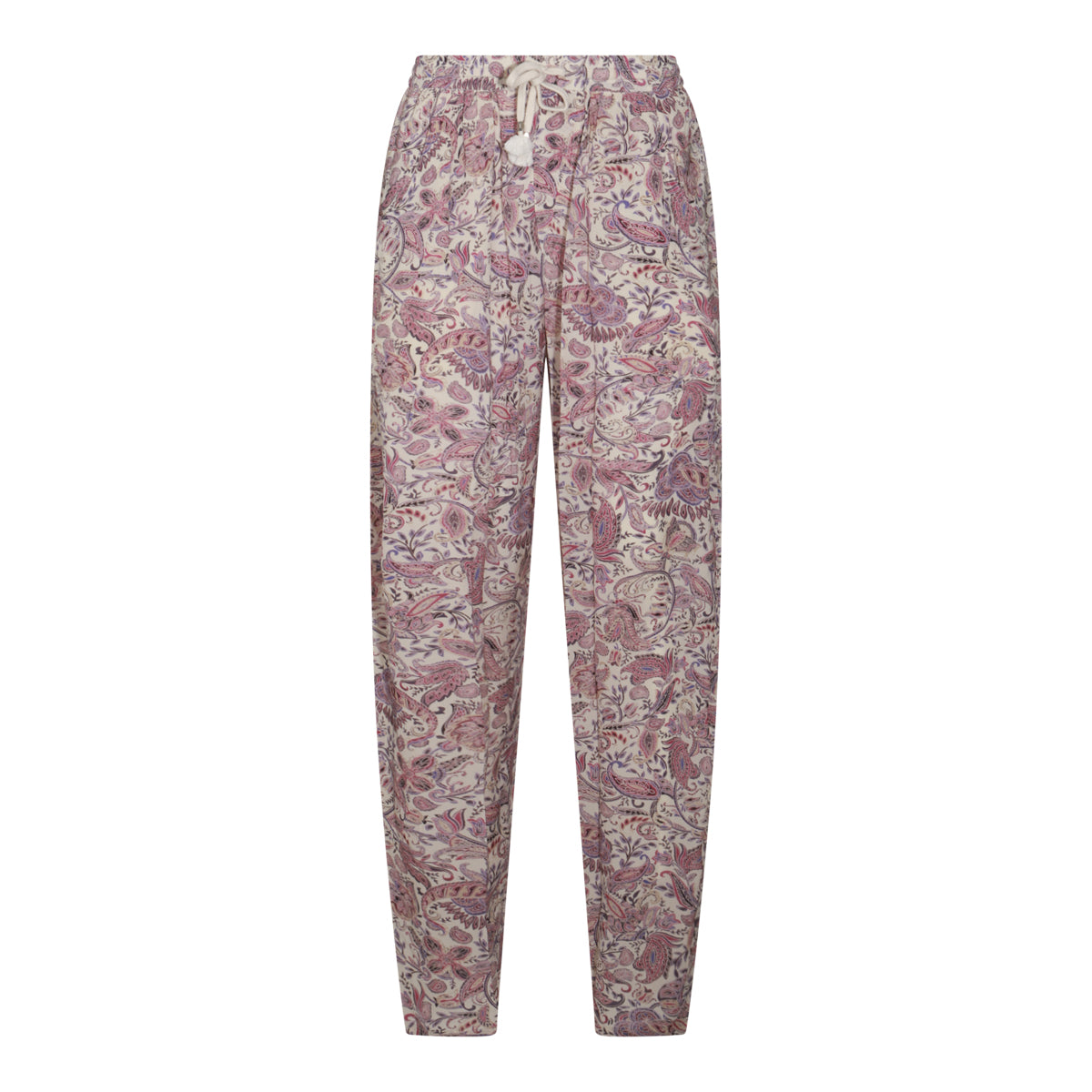 ECRU AND PURPLE PANTS