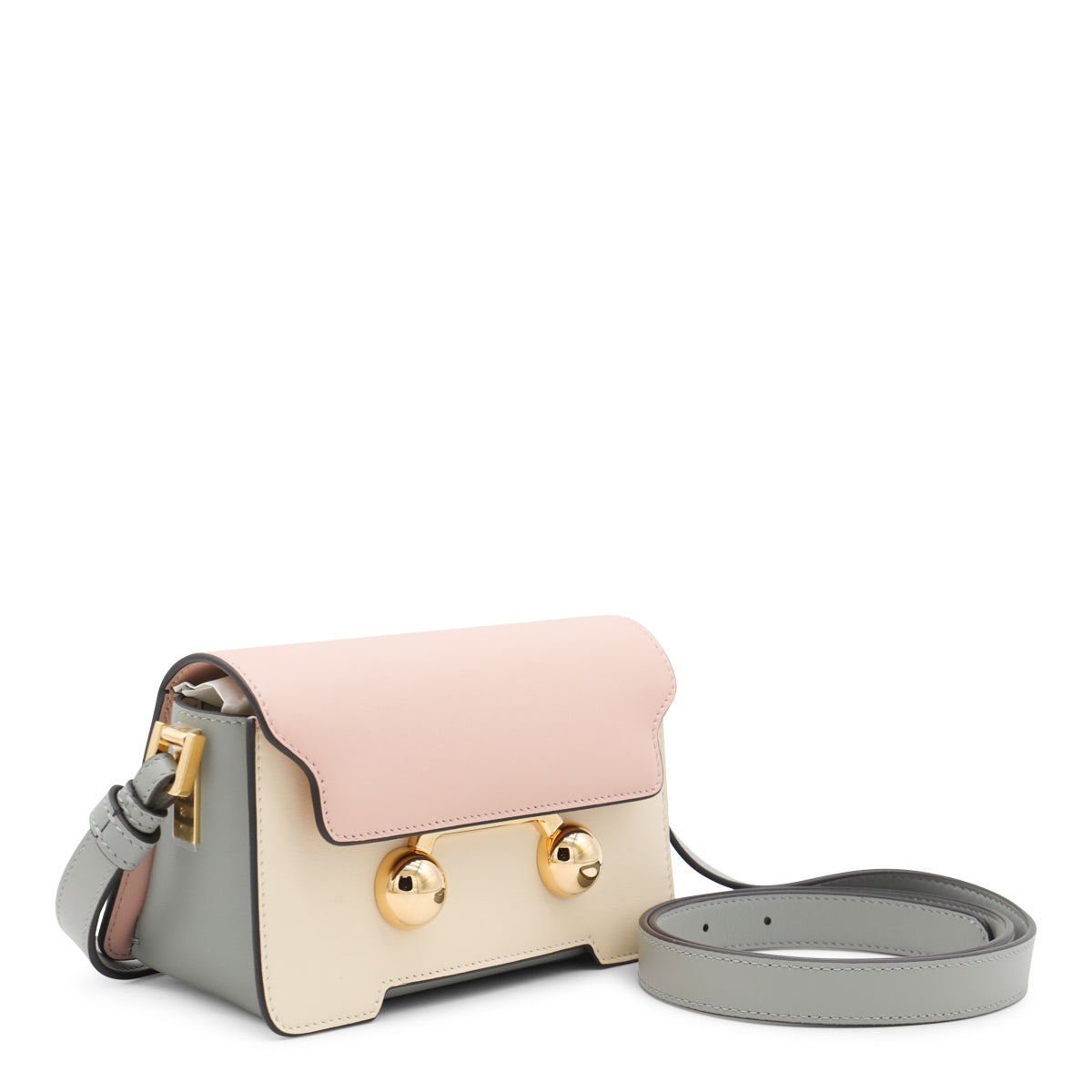 PINK AND MULTICOLOR LEATHER SHOULDER BAG