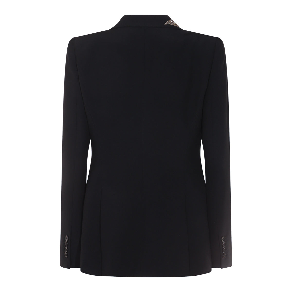 BLACK VISCOSE BLAZER