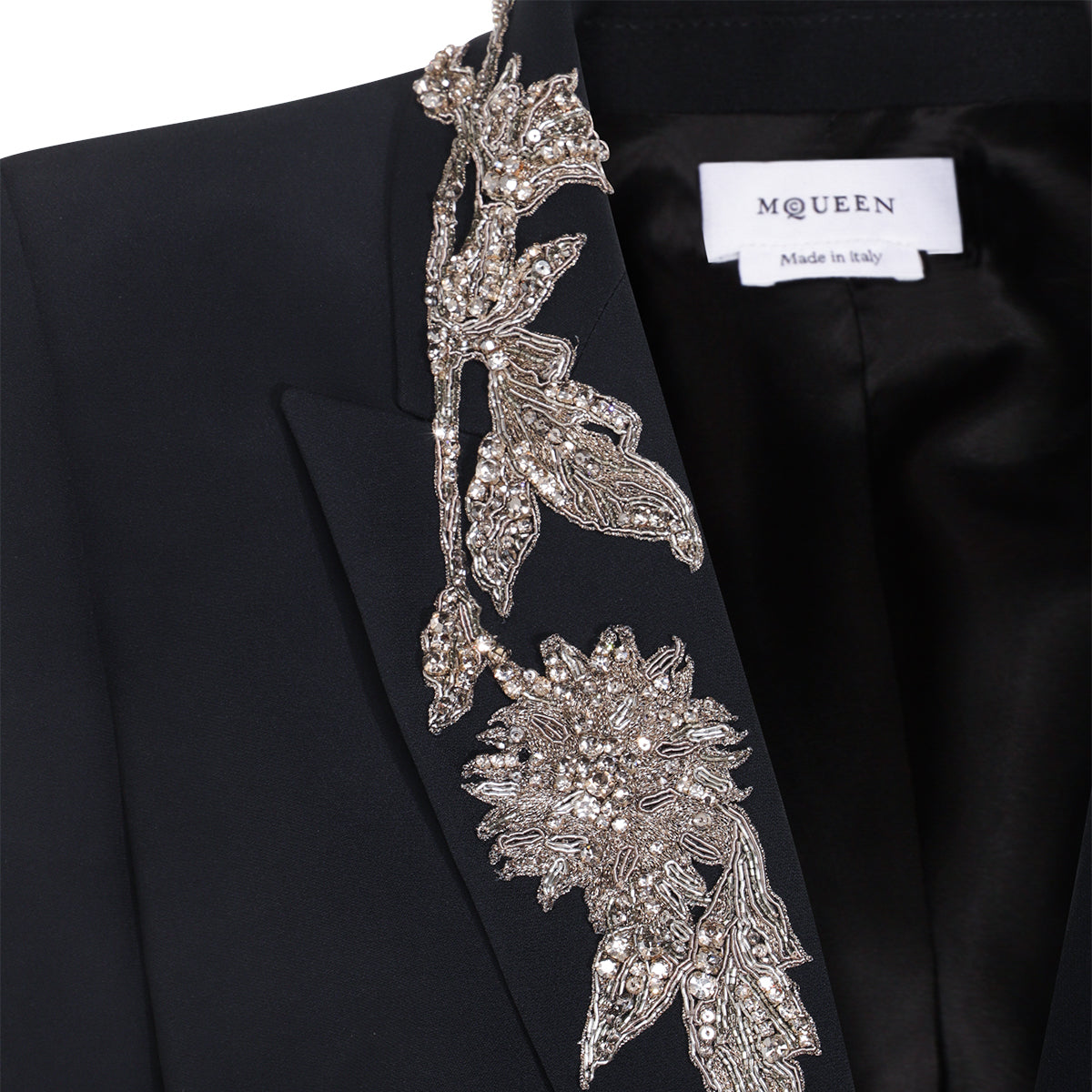 BLACK VISCOSE BLAZER