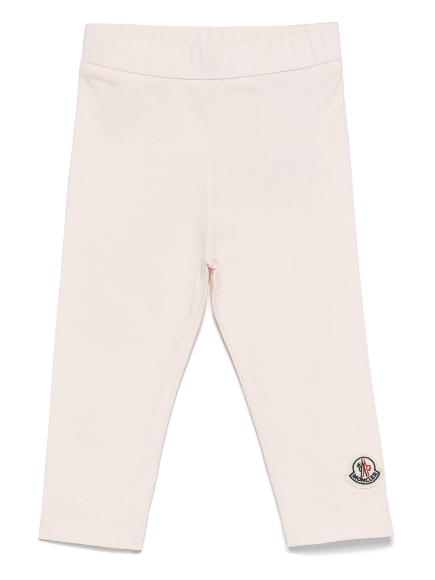 light pink elasticated waistband tapered leg