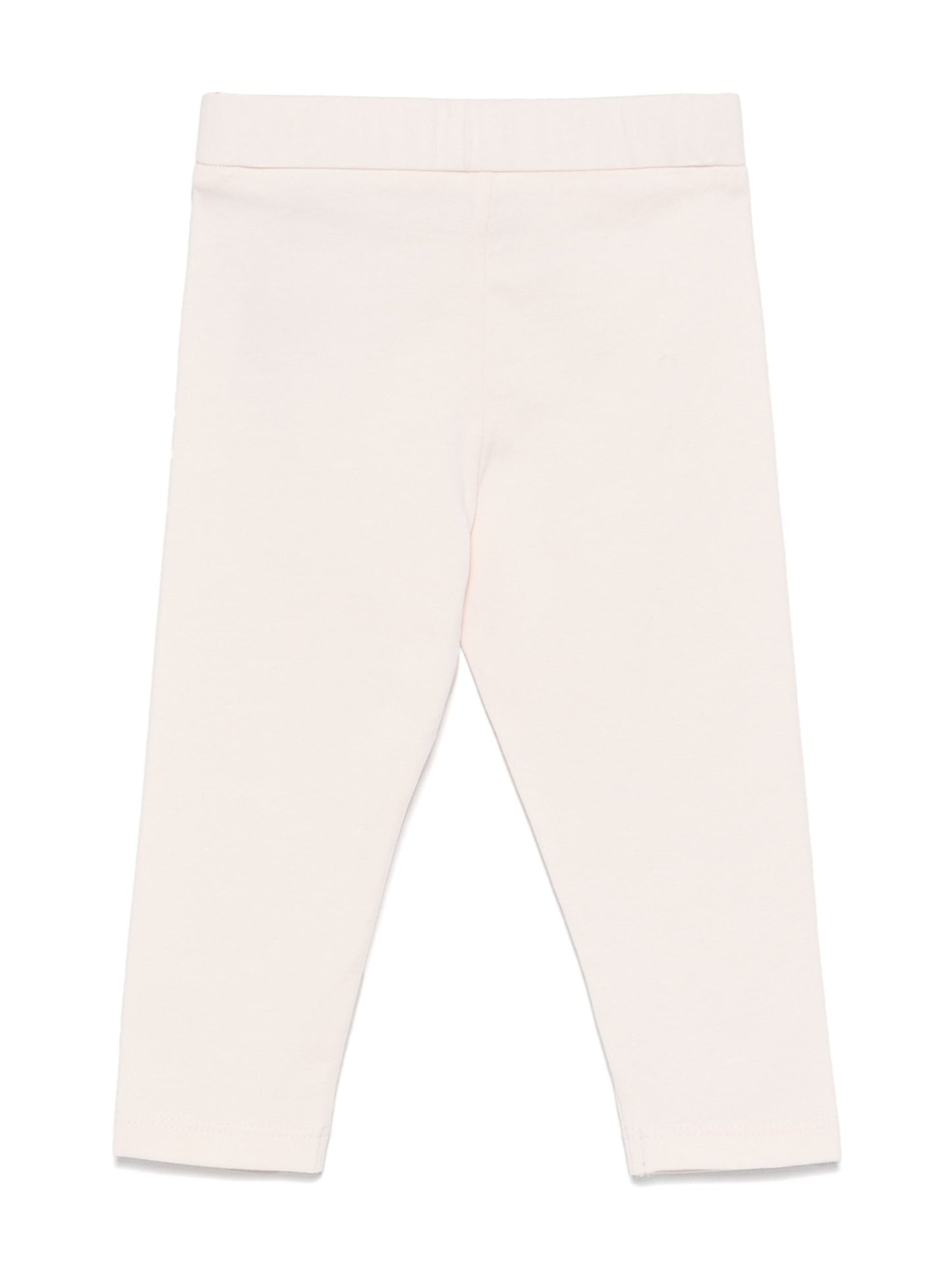 light pink elasticated waistband tapered leg