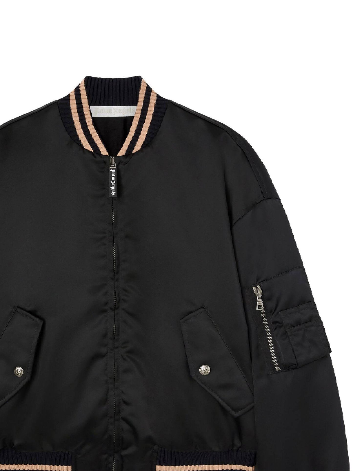 BLACK FRONT ZIP JACKET