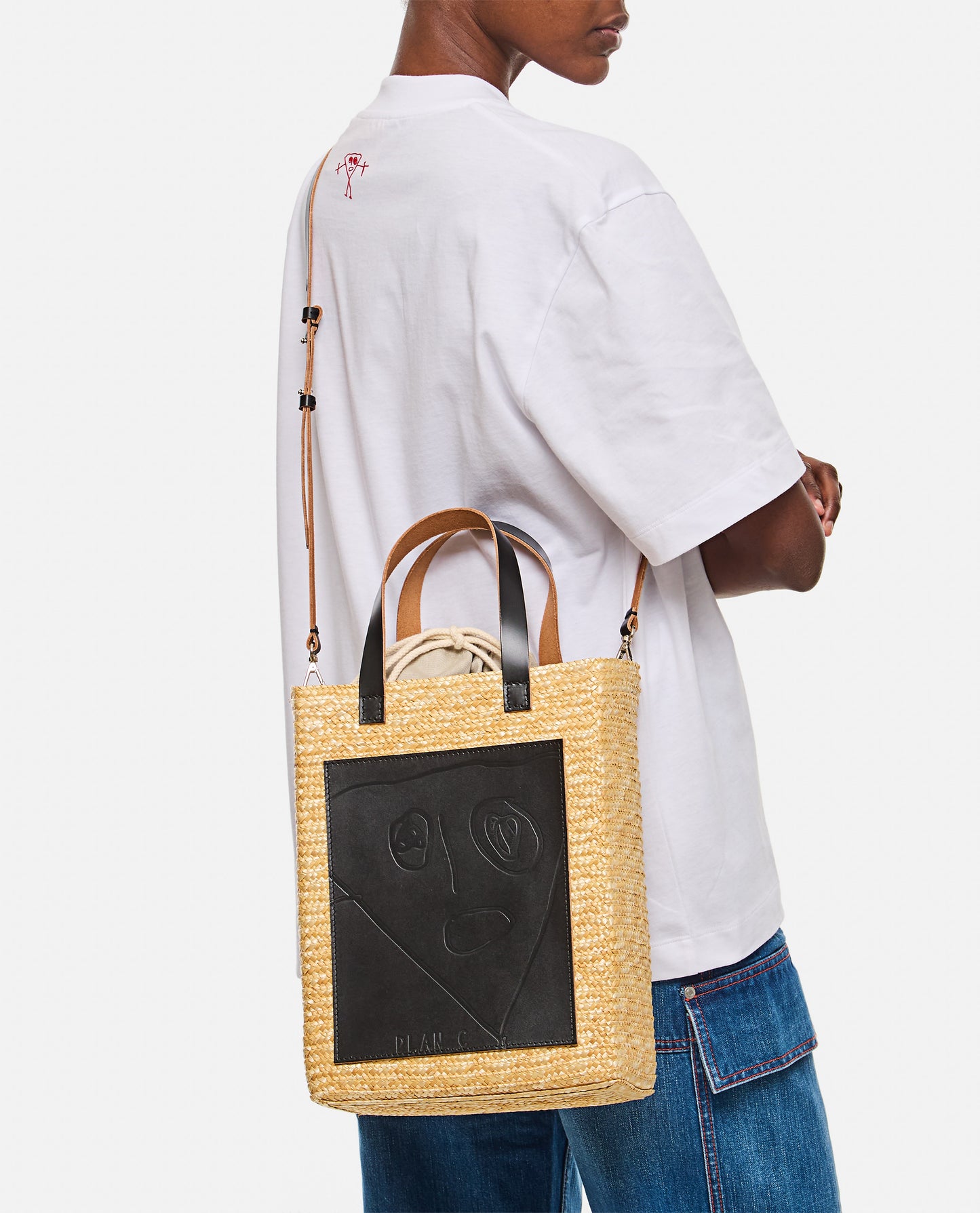 STRAW MEDIUM SHOPPER