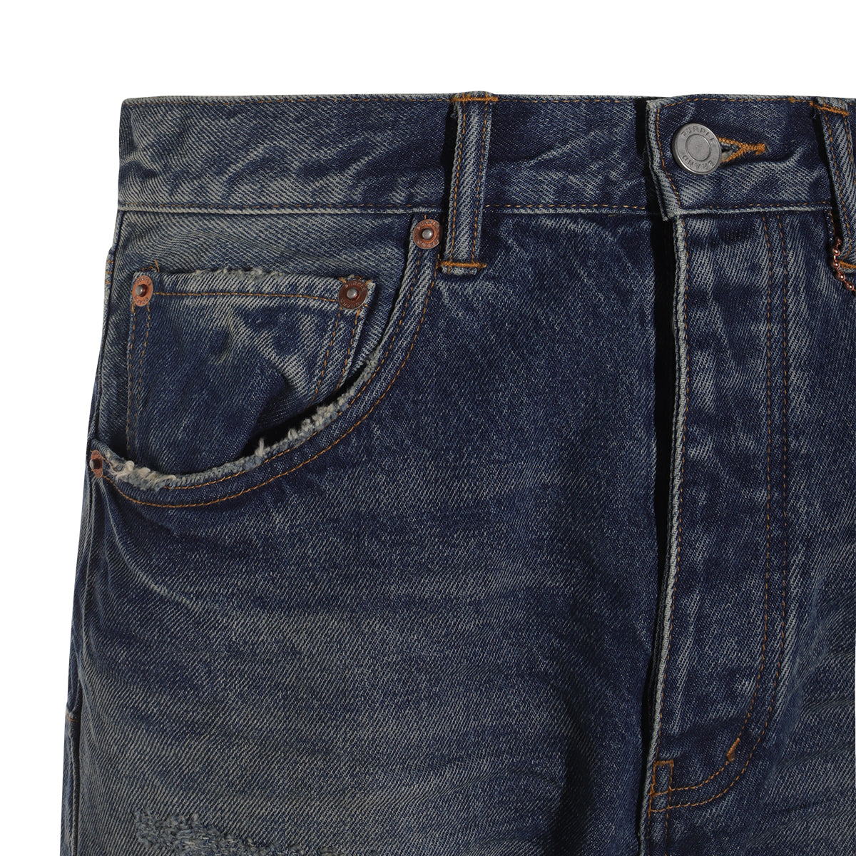 DARK BLUE CALCIUM POWDER JEANS