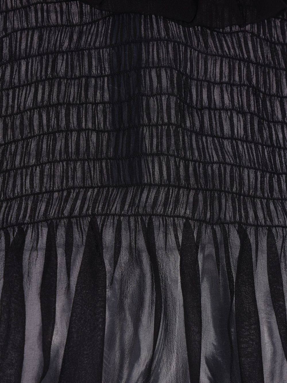 RUFFLED BLOUSE IN SILK CREPE MUSLIN