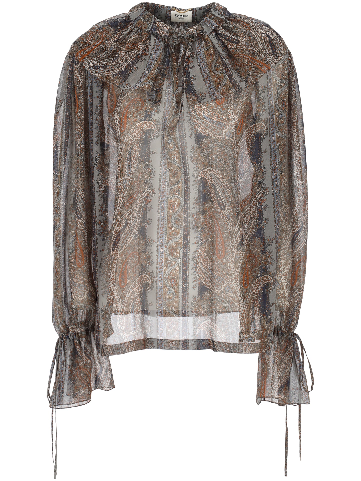 SHEER BLOUSE WITH PIERROT COLLAR