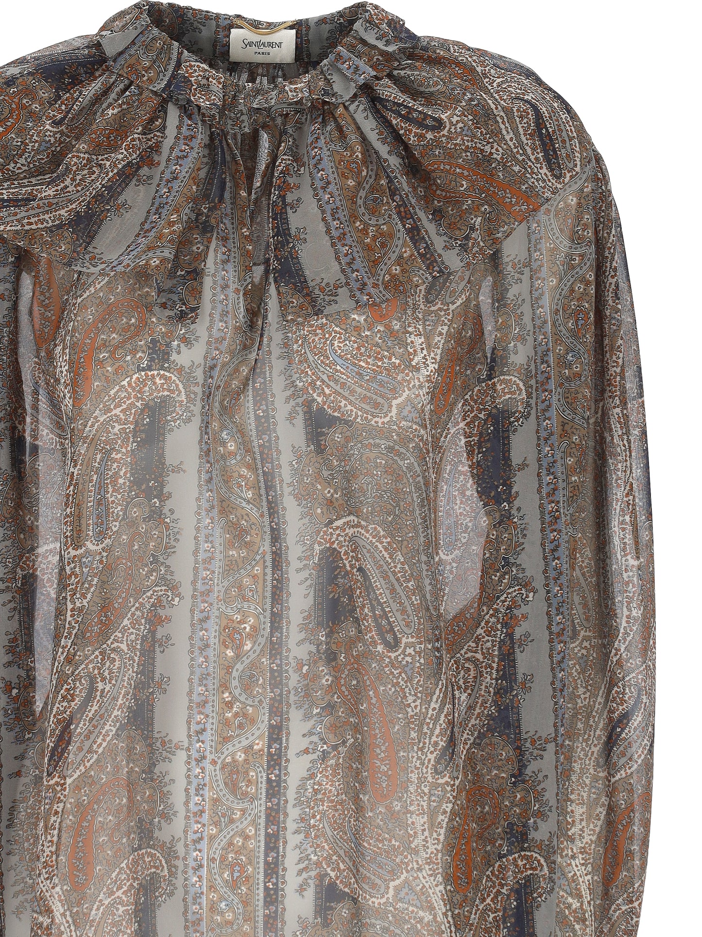 SHEER BLOUSE WITH PIERROT COLLAR