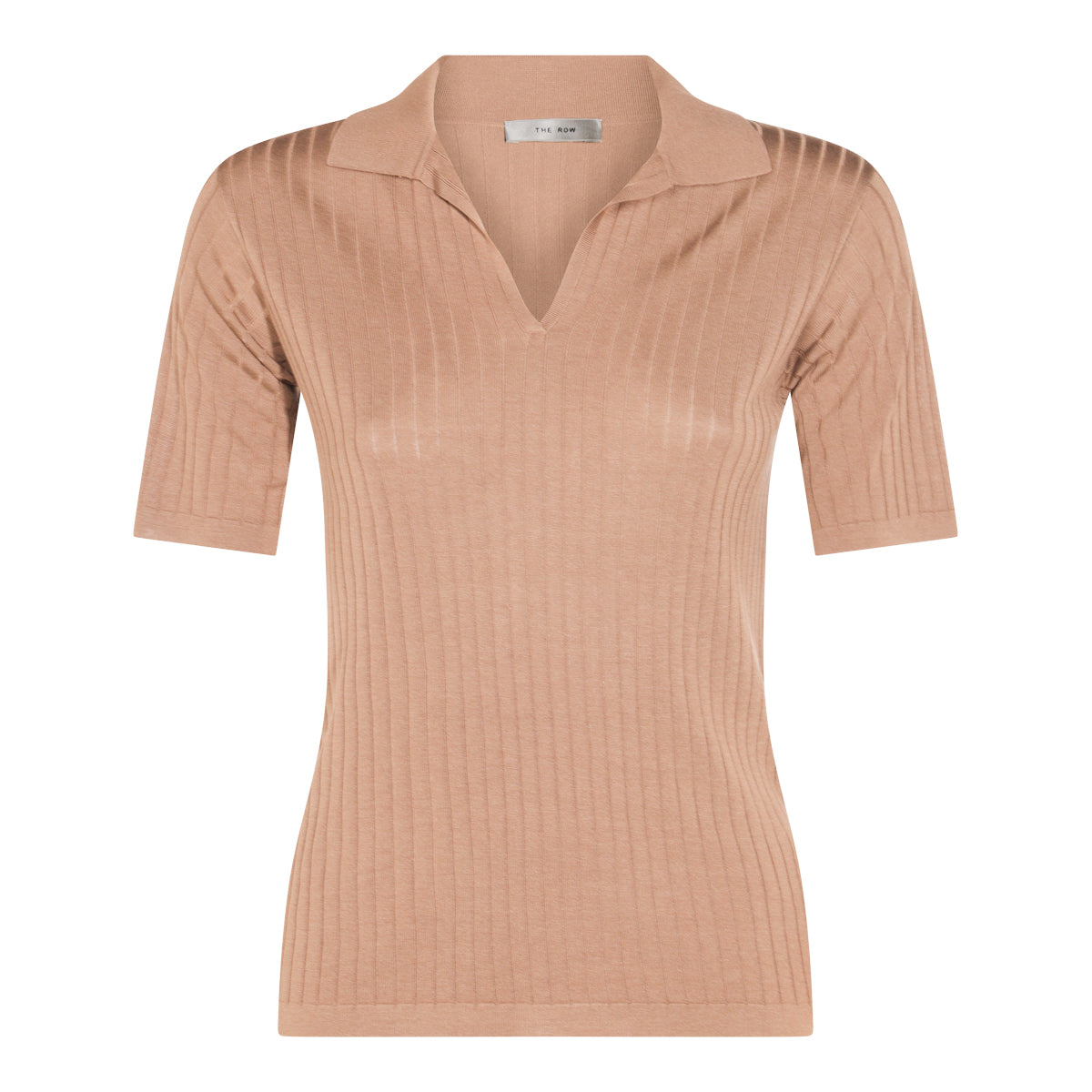 BEIGE VISCOSE POLO SHIRT