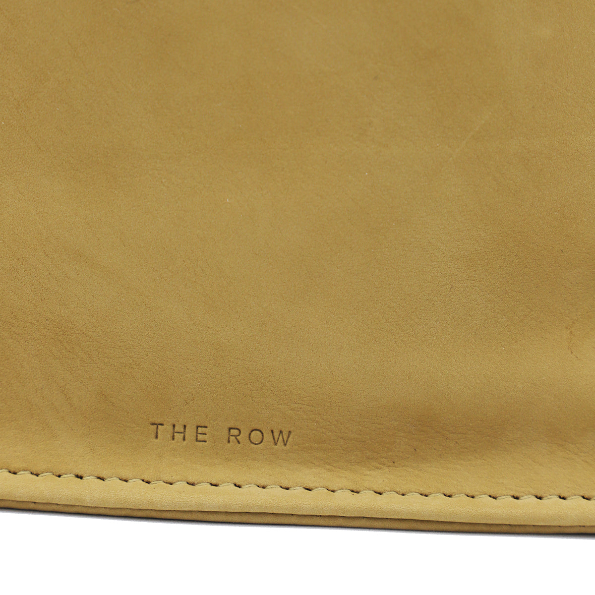 MUSTARD LEATHER SMALL TO GO TOTE BAG
