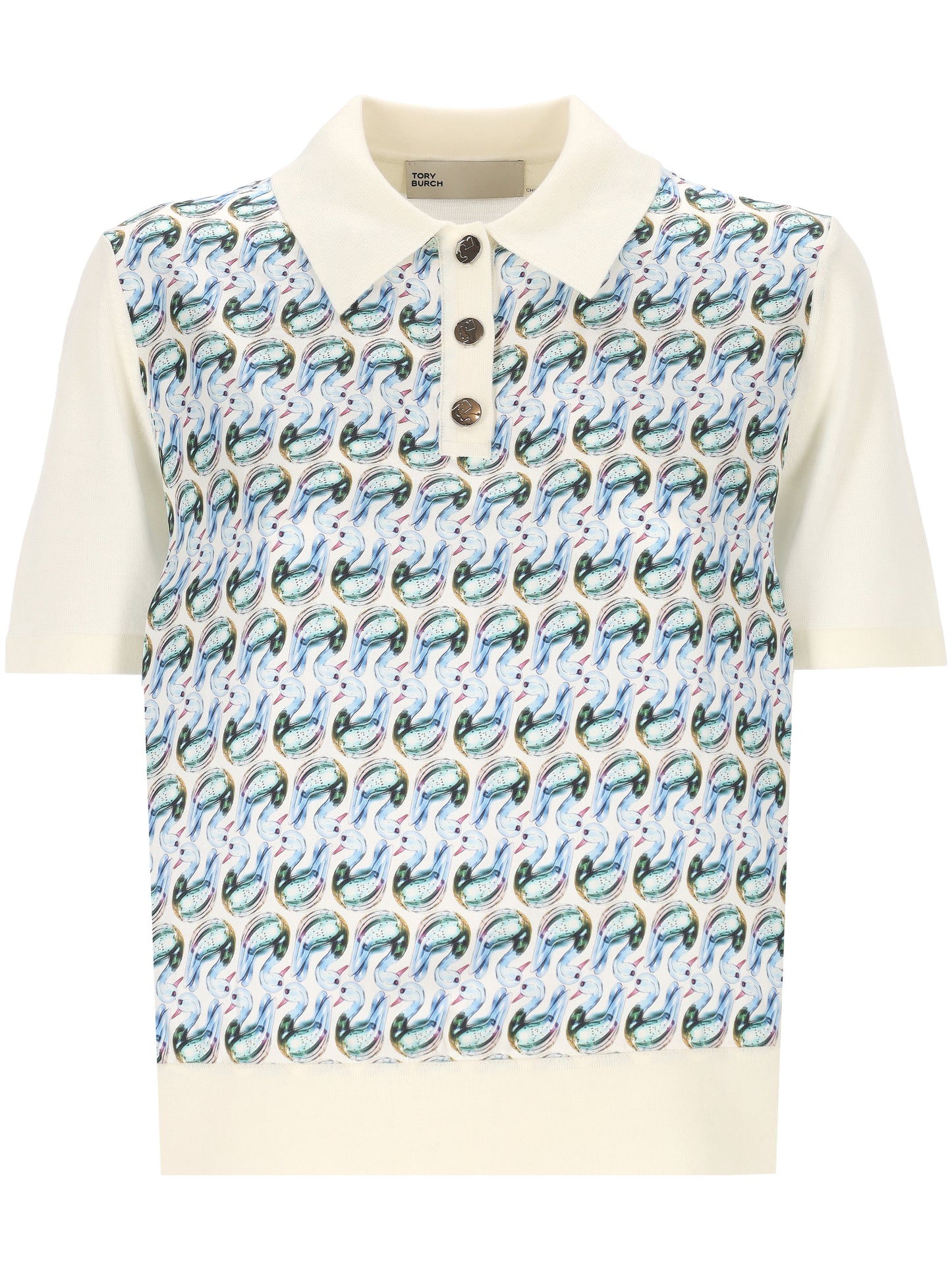 POLO SHIRT WITH SILK INSERT