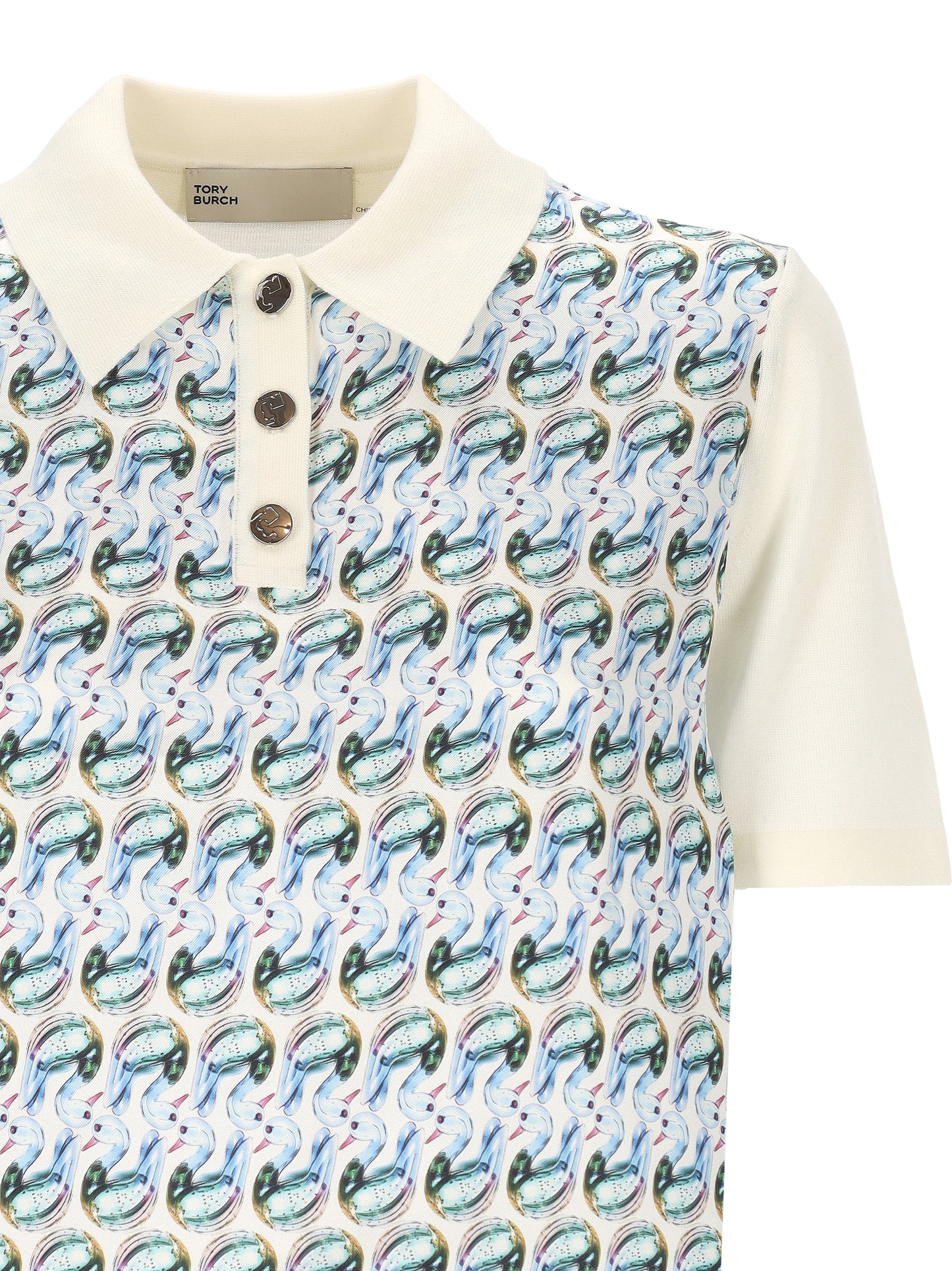 POLO SHIRT WITH SILK INSERT