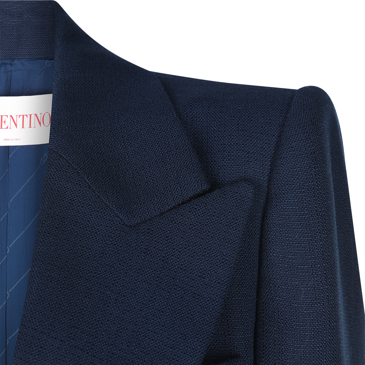 BLUE VISCOSE BLAZER