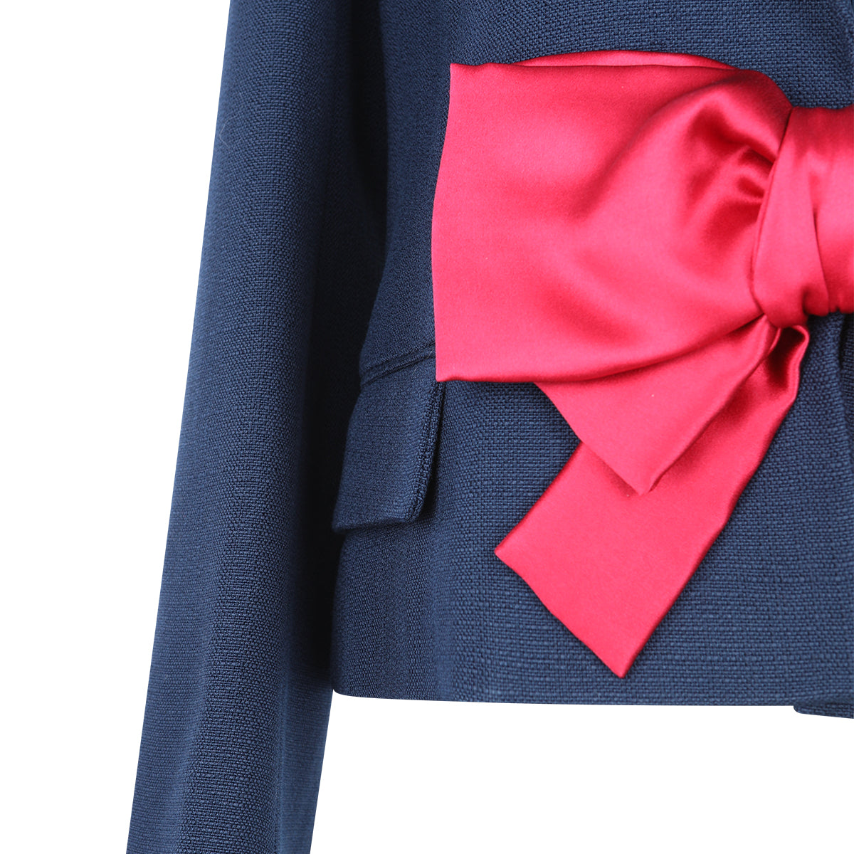 BLUE VISCOSE BLAZER