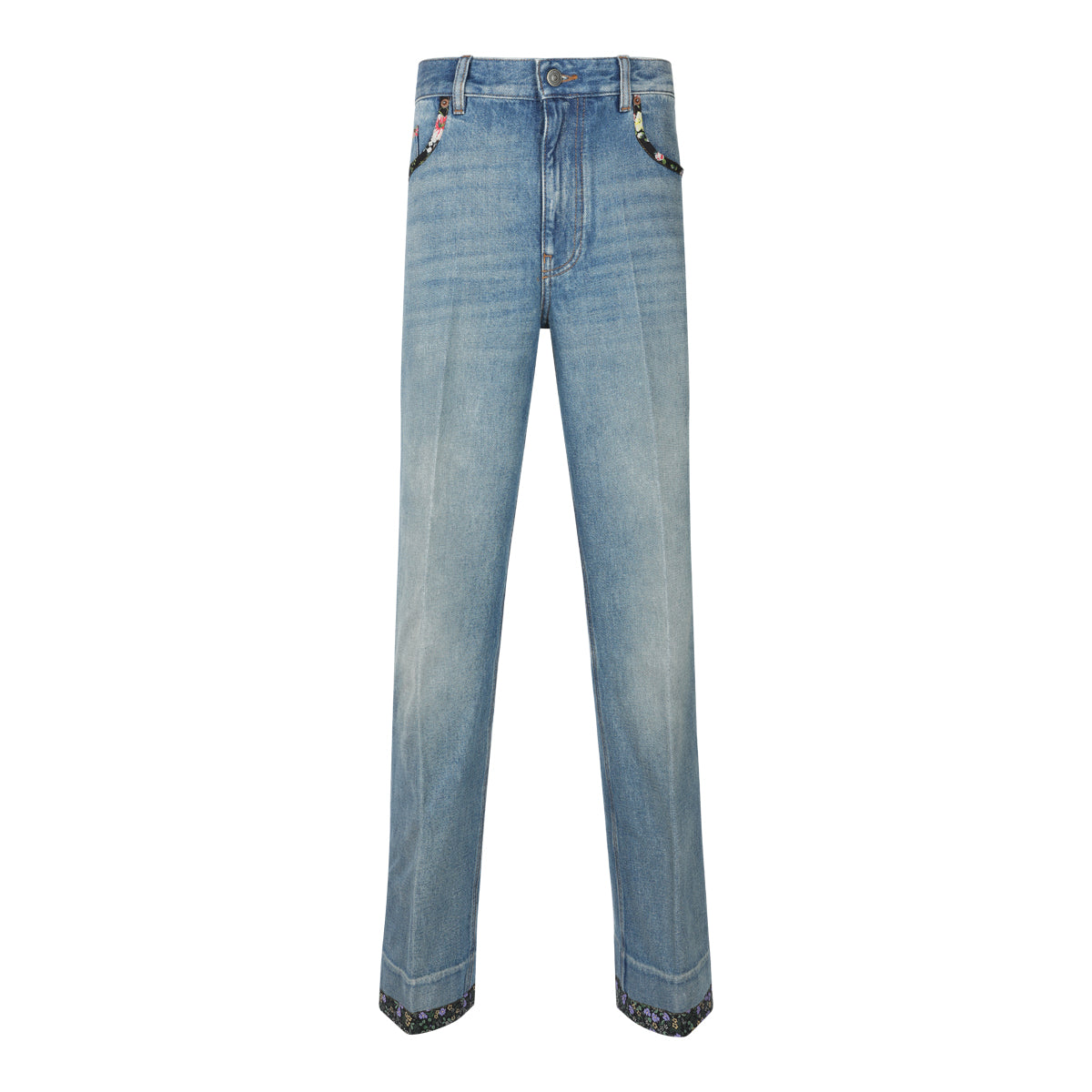 BLUE COTTON DENIM JEANS