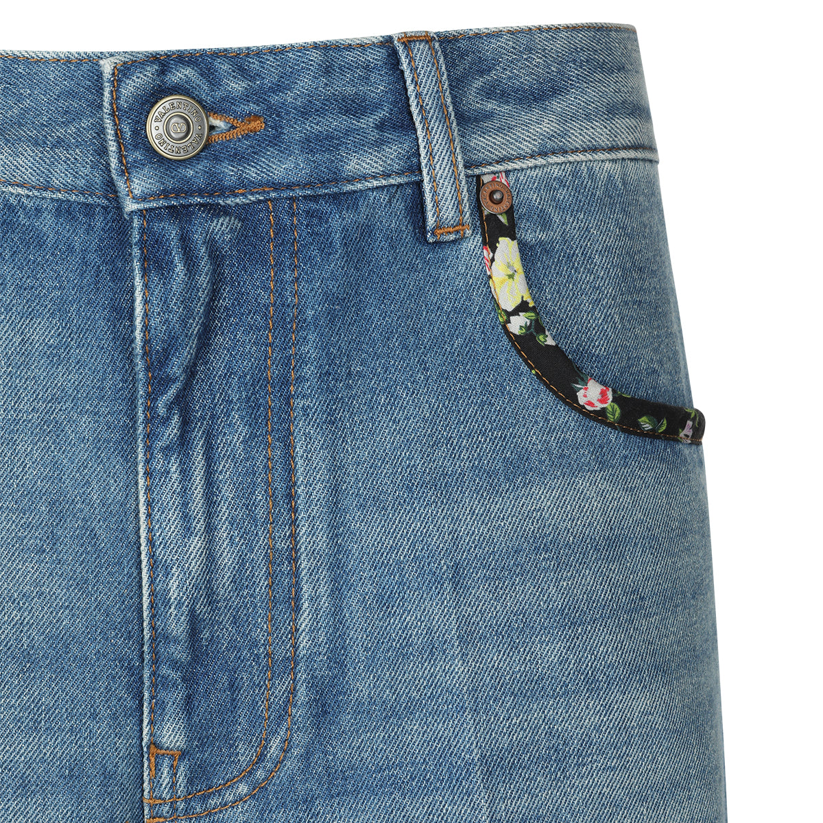 BLUE COTTON DENIM JEANS