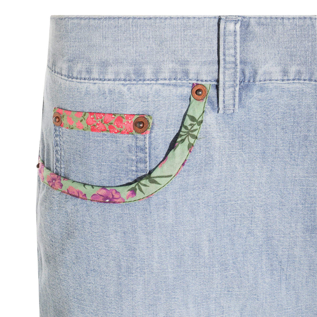 LIGHT BLUE COTTON SHORT