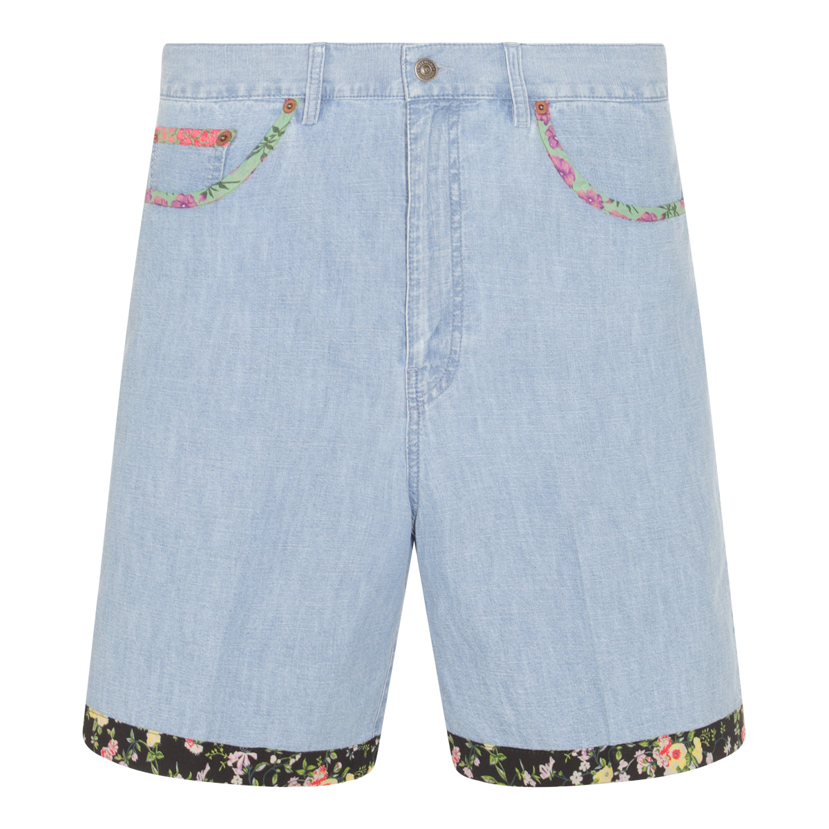 LIGHT BLUE COTTON SHORT