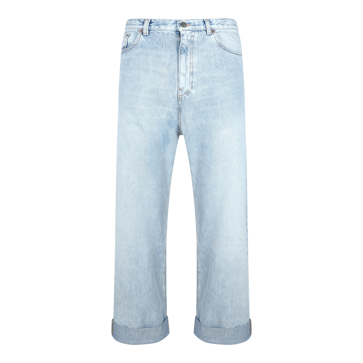 LIGHT BLUE COTTON JEANS