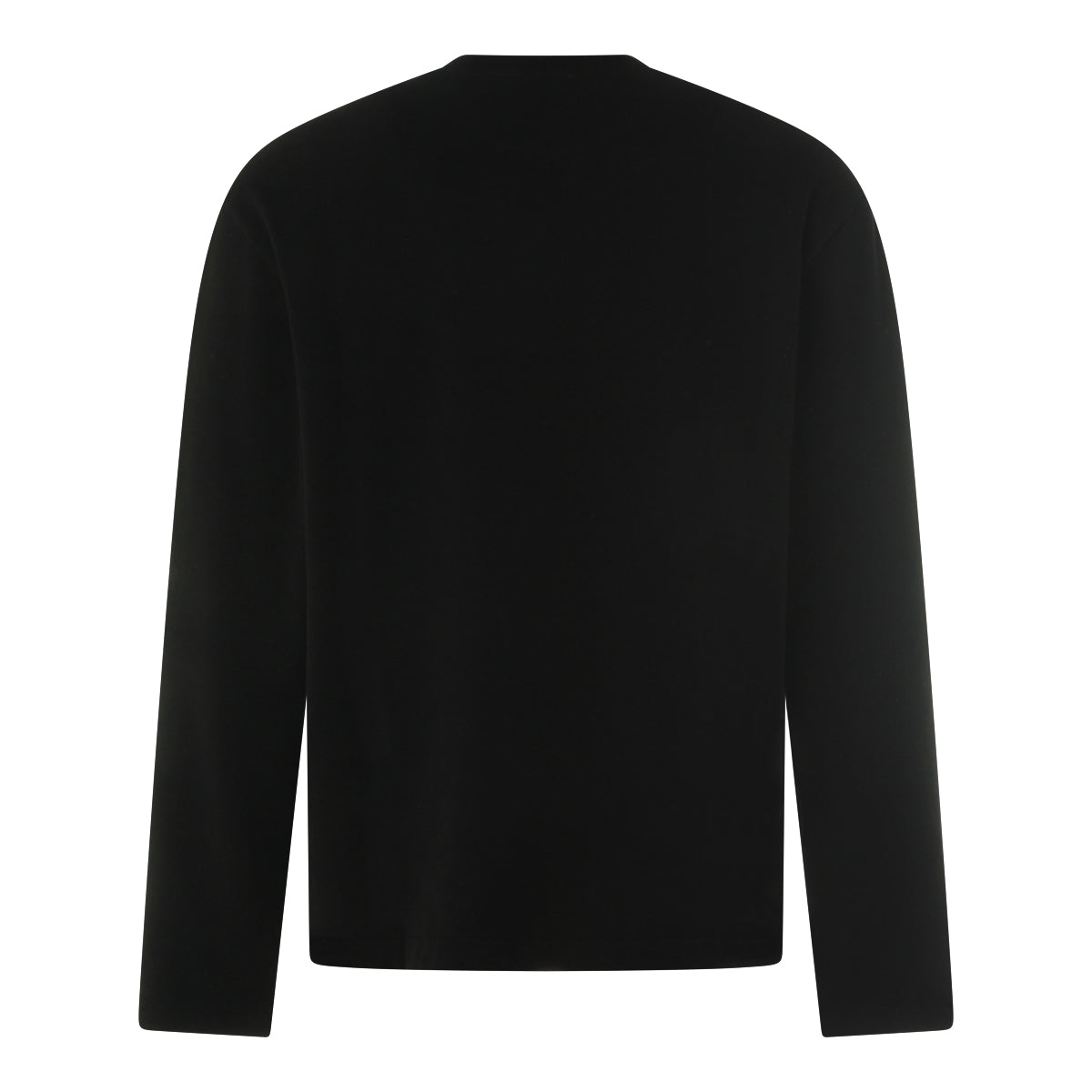 BLACK COTTON SWEATSHIRT