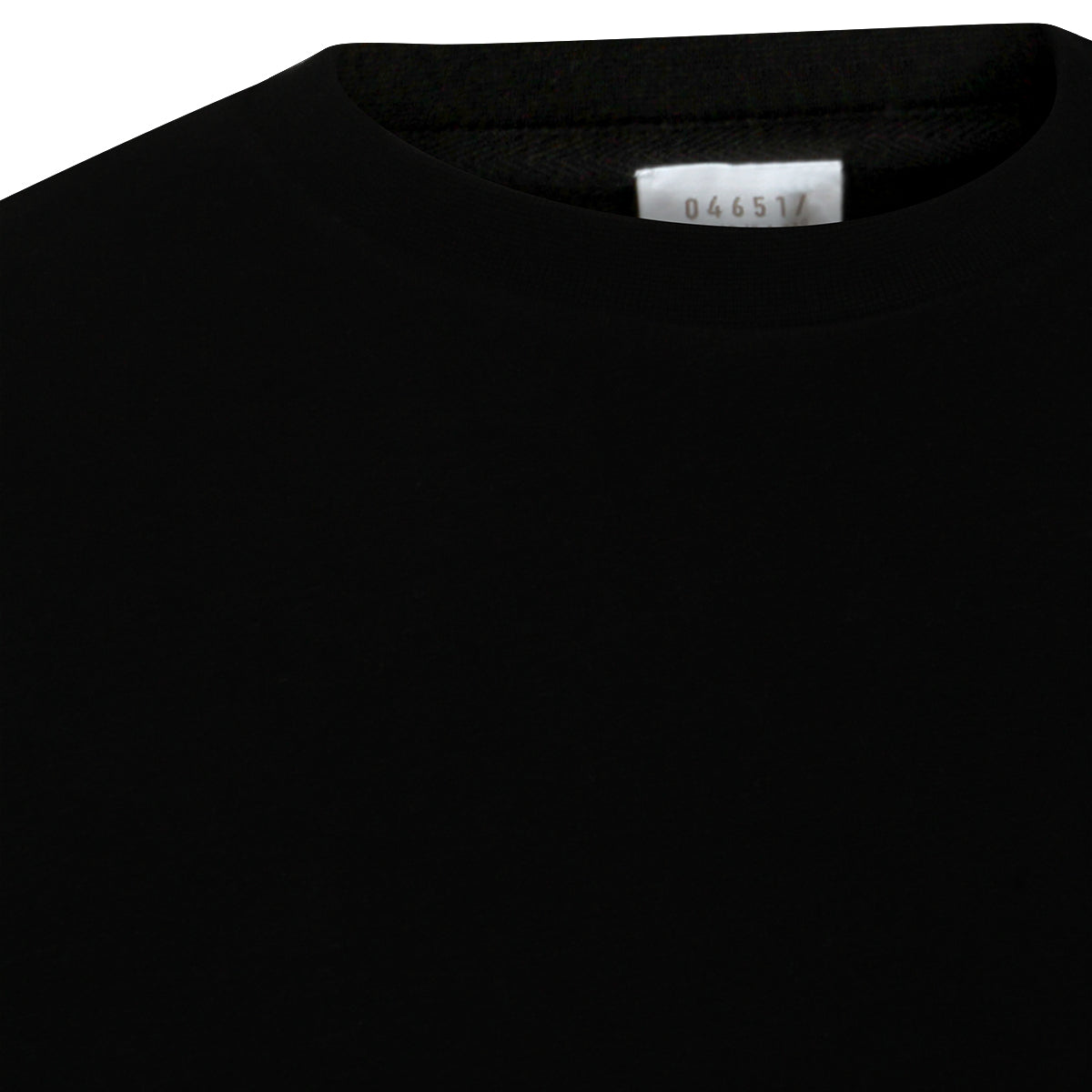 BLACK COTTON SWEATSHIRT