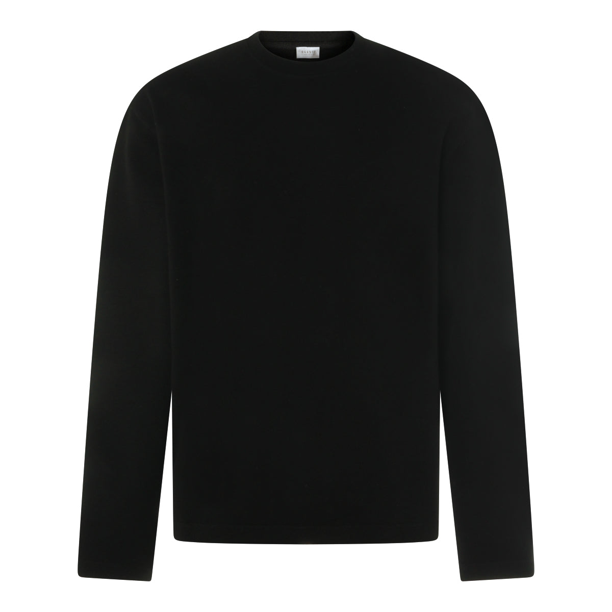 BLACK COTTON SWEATSHIRT