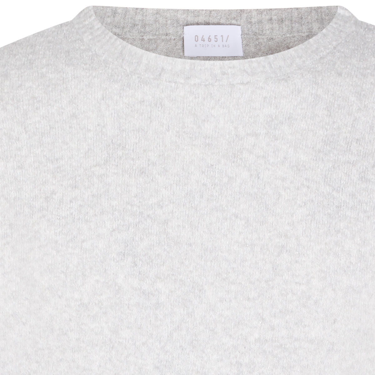 PEARL GREY COTTON KNITWEAR