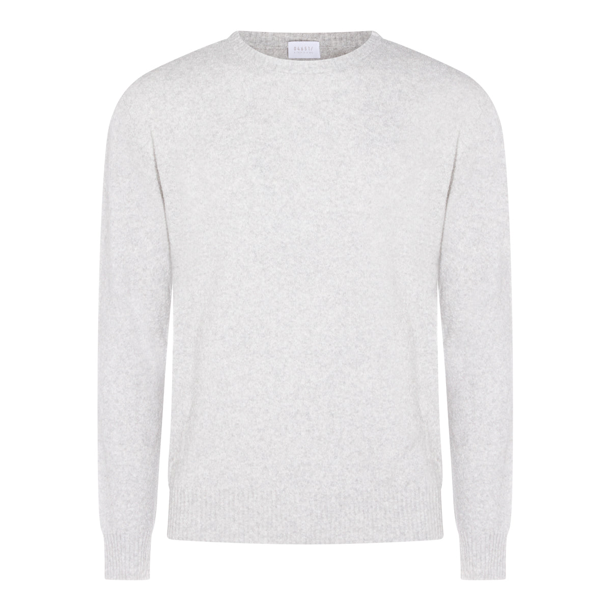 PEARL GREY COTTON KNITWEAR