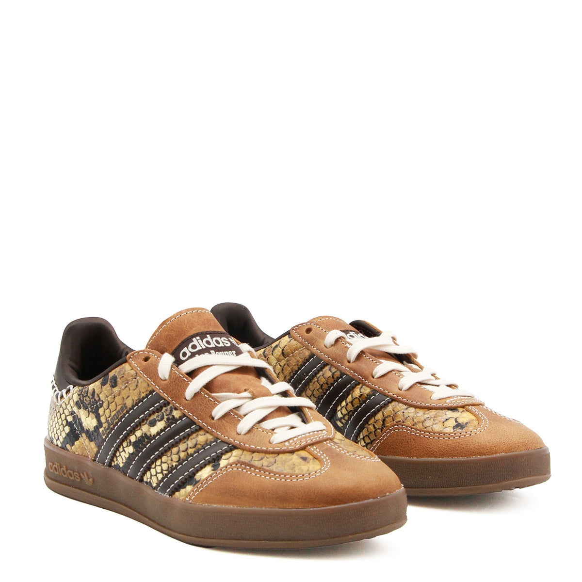 DUST RUST LEATHER GAZELLE SNAKE SNEAKERS