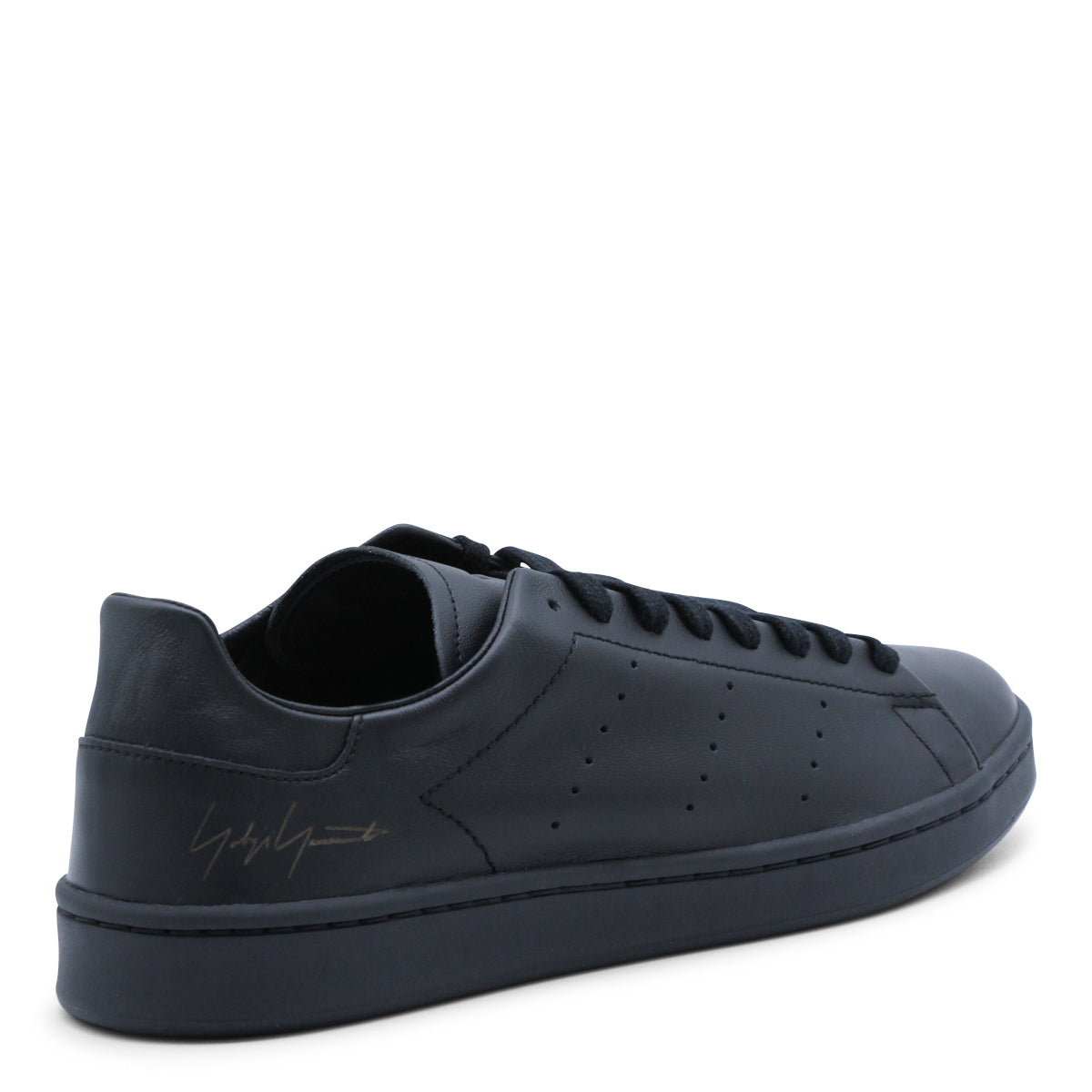 BLACK LEATHER SNEAKERS