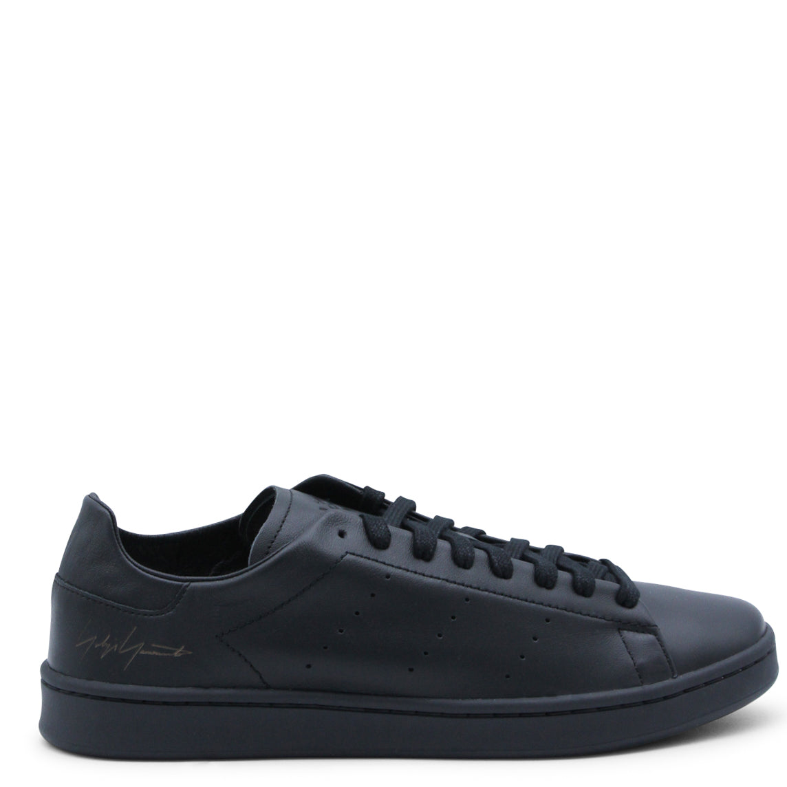 BLACK LEATHER SNEAKERS