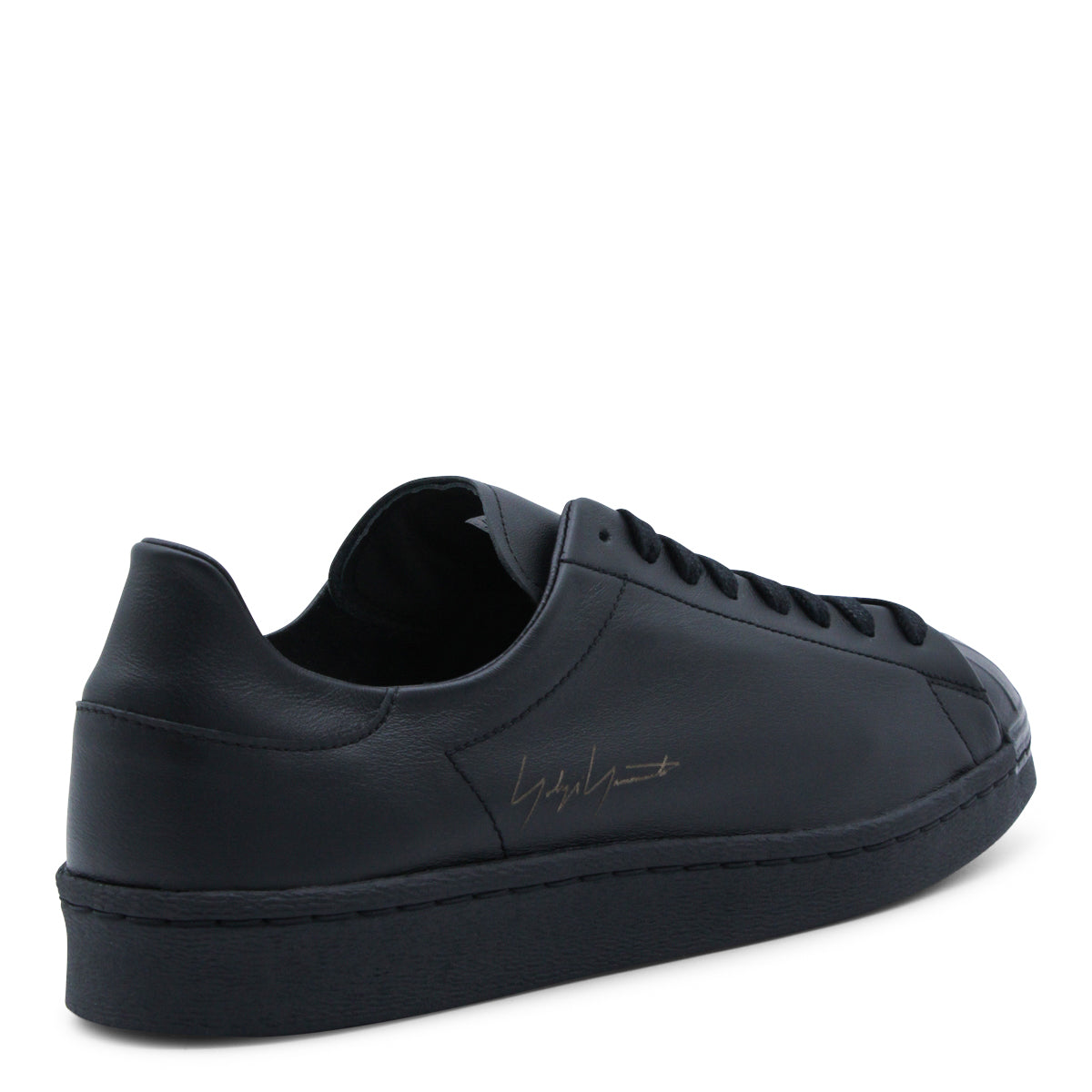 BLACK LEATHER SNEAKERS
