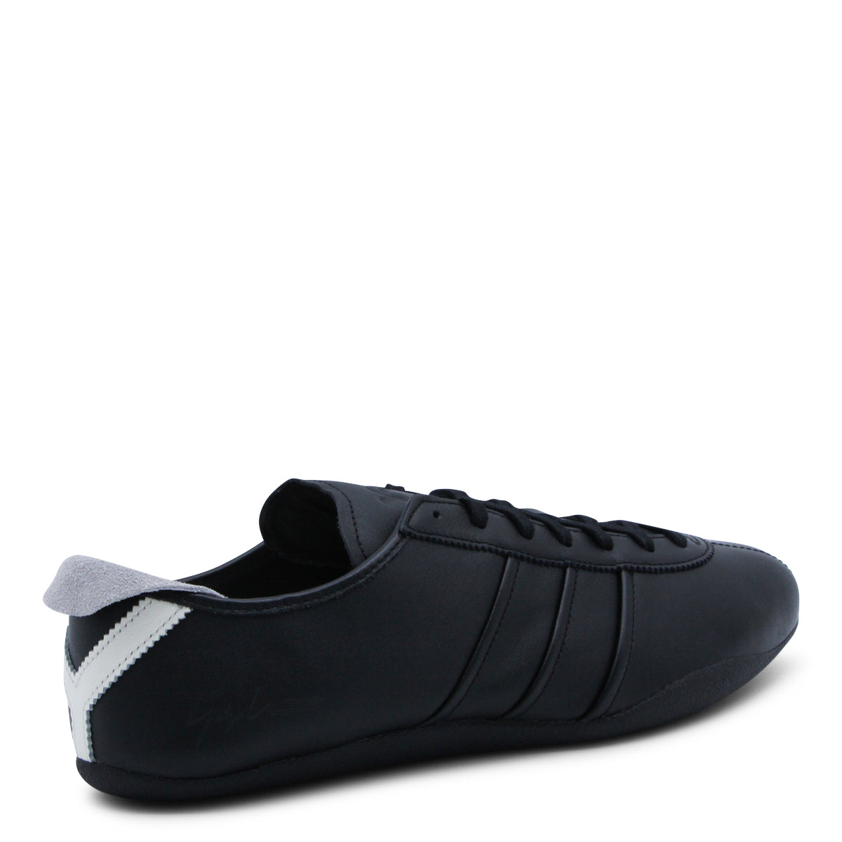 BLACK LEATHER SNEAKERS