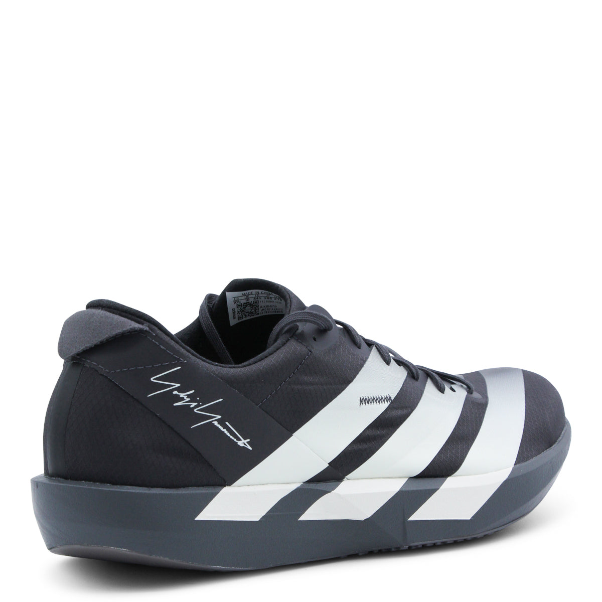 BLACK AND WHITE LEATHER SNEAKERS