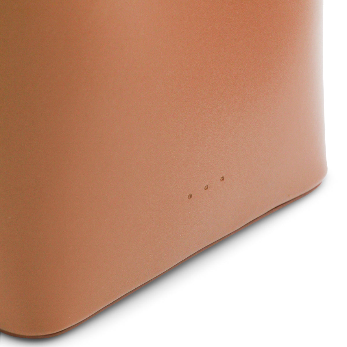 BROWN LEATHER DEMI LUNE SHOULDER BAG