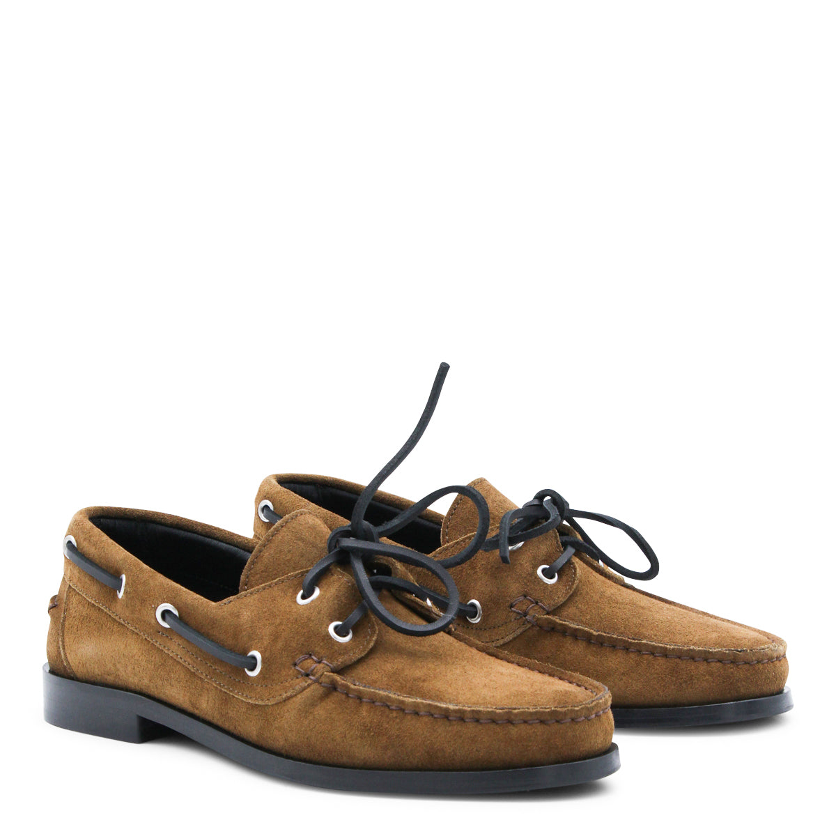 TOBACCO LEATHER LAOFERS