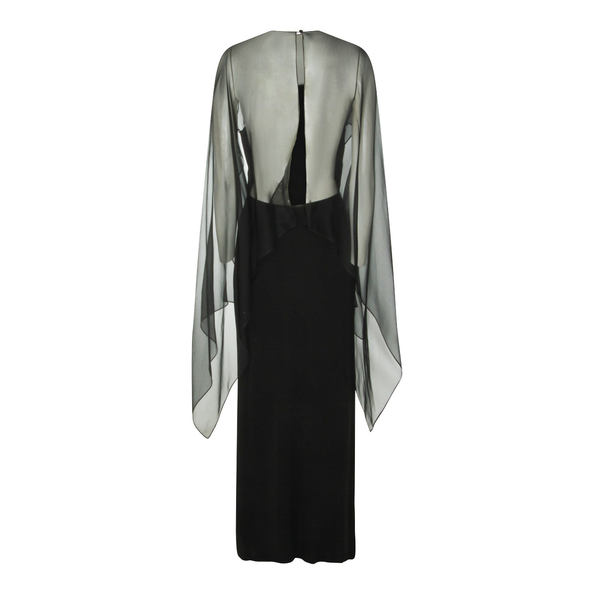 BLACK VISCOSE DRESS