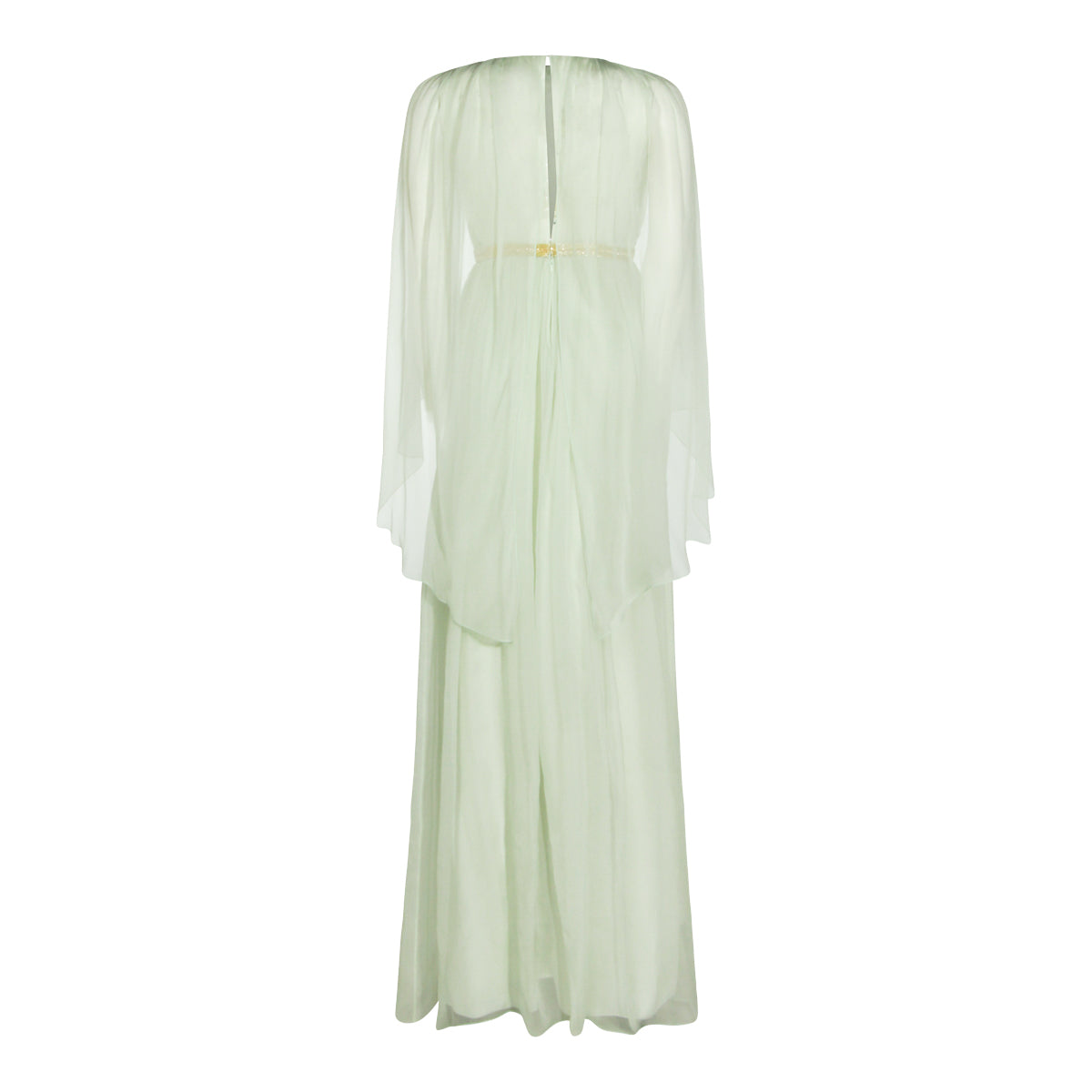 LIGHT GREEN SILK DRESS