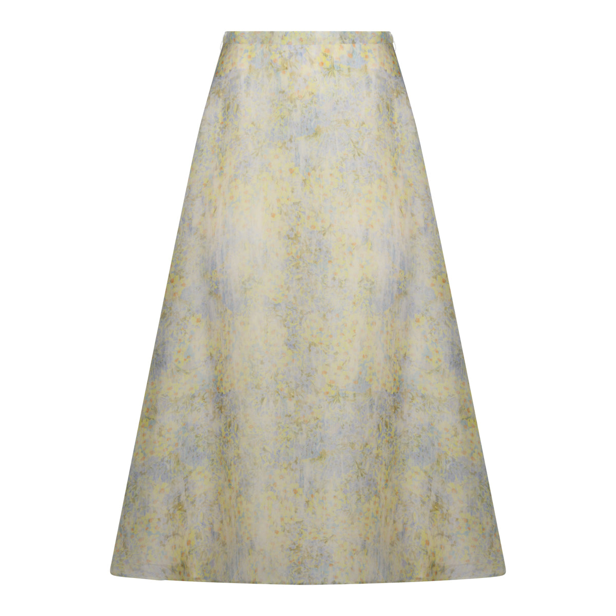 YELLOW SILK SKIRT