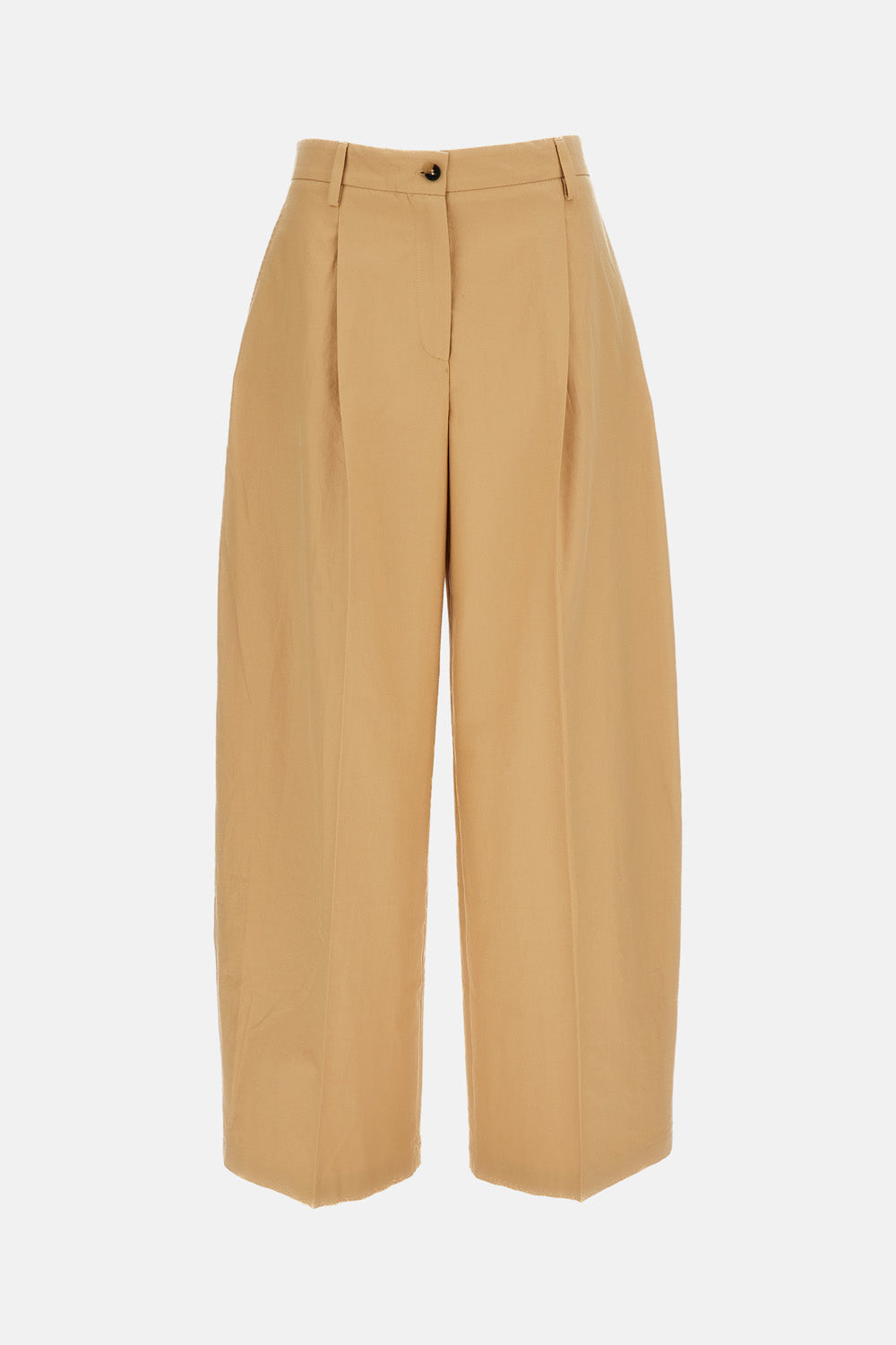 COTTON TROUSERS WITH PLEATS