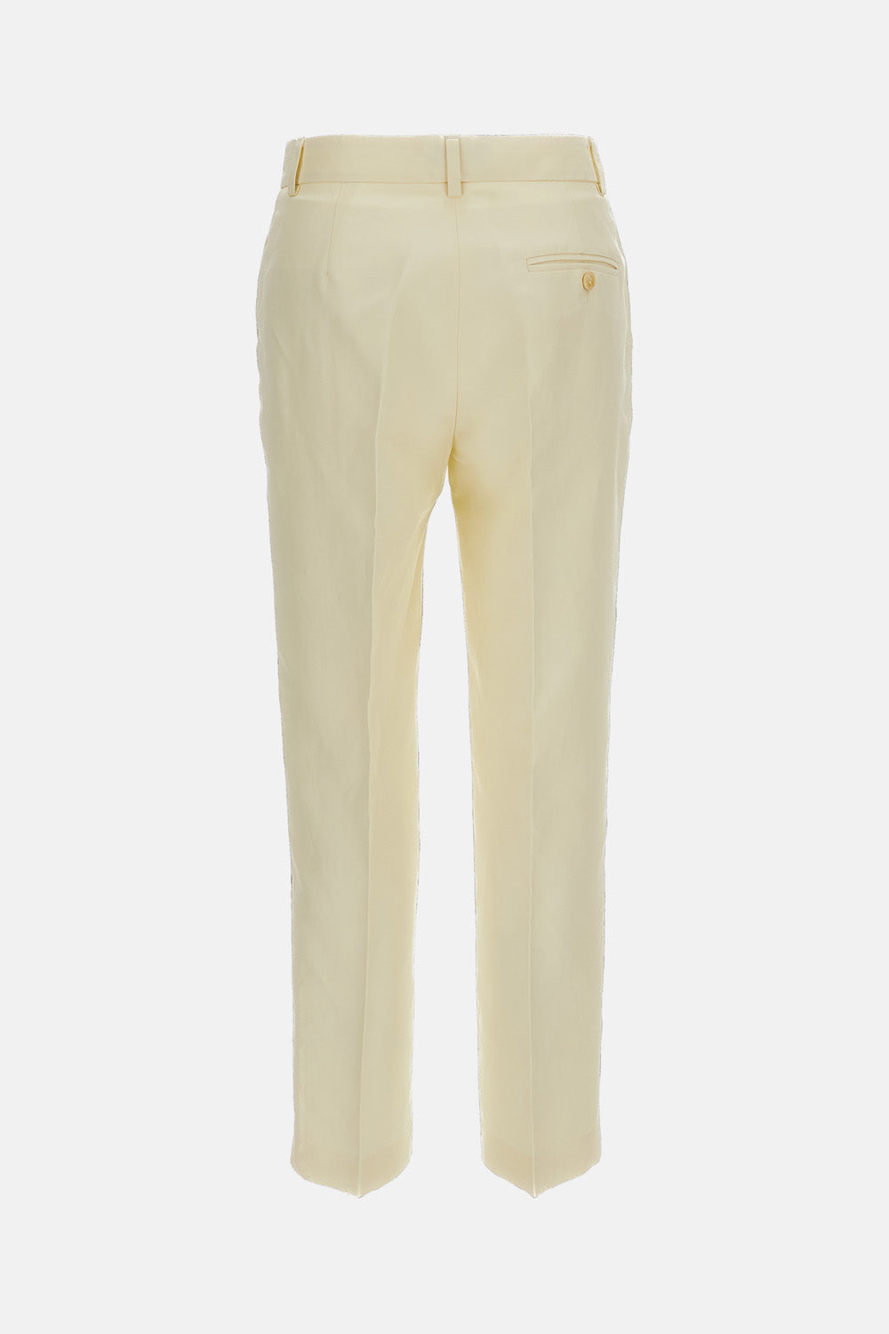 LINEN BLEND TROUSERS