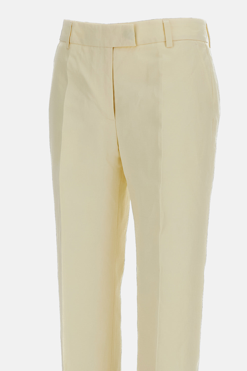 LINEN BLEND TROUSERS