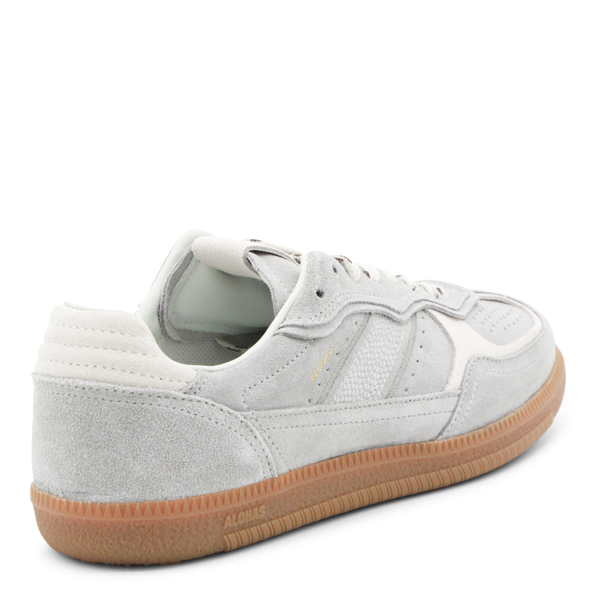 LIGHT GREY LEATHER SNEAKERS