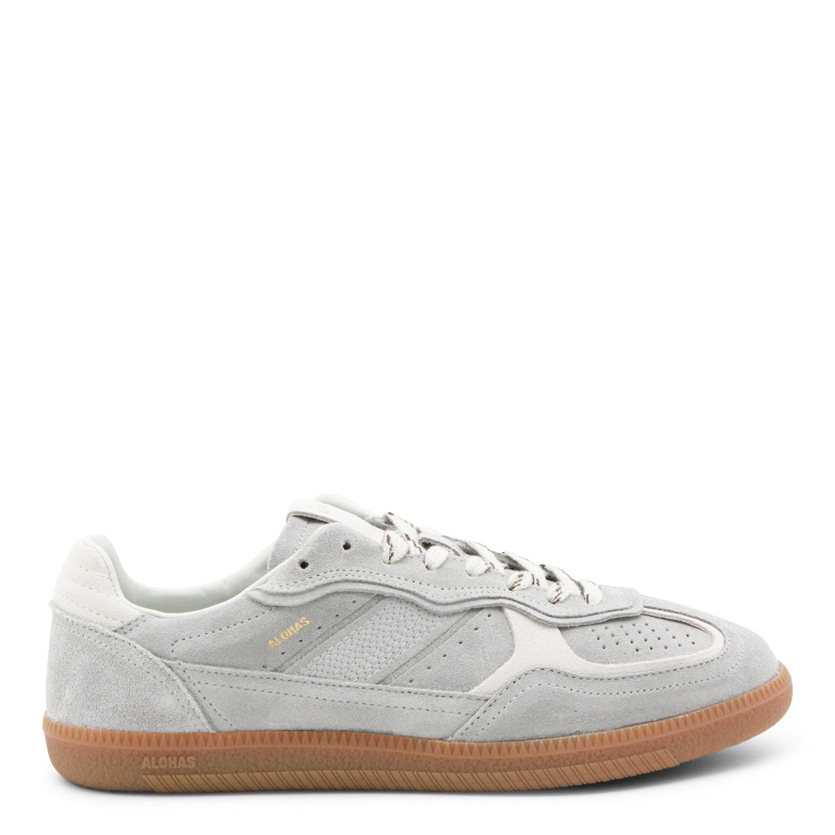 LIGHT GREY LEATHER SNEAKERS