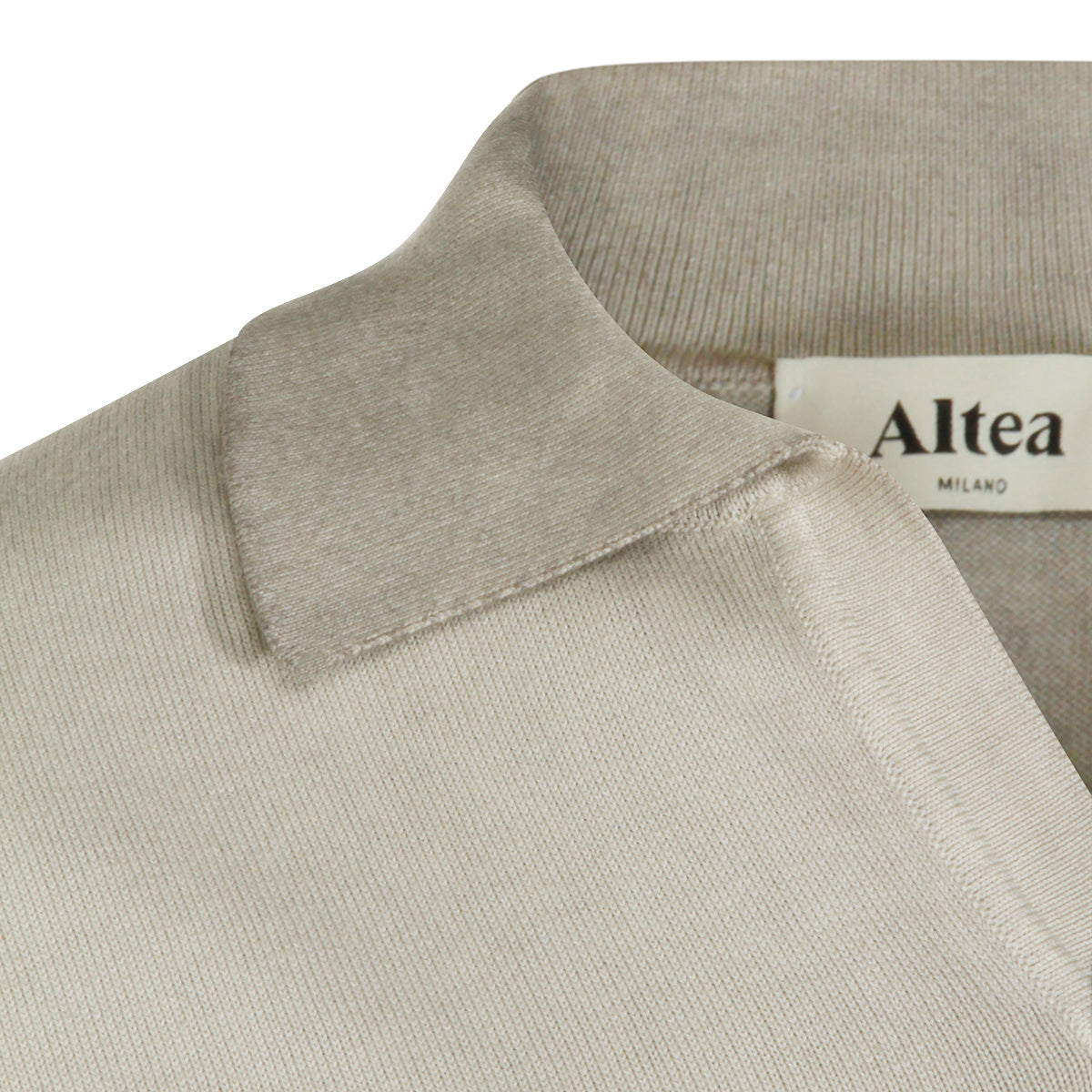 SAND COTTON POLO SHIRT