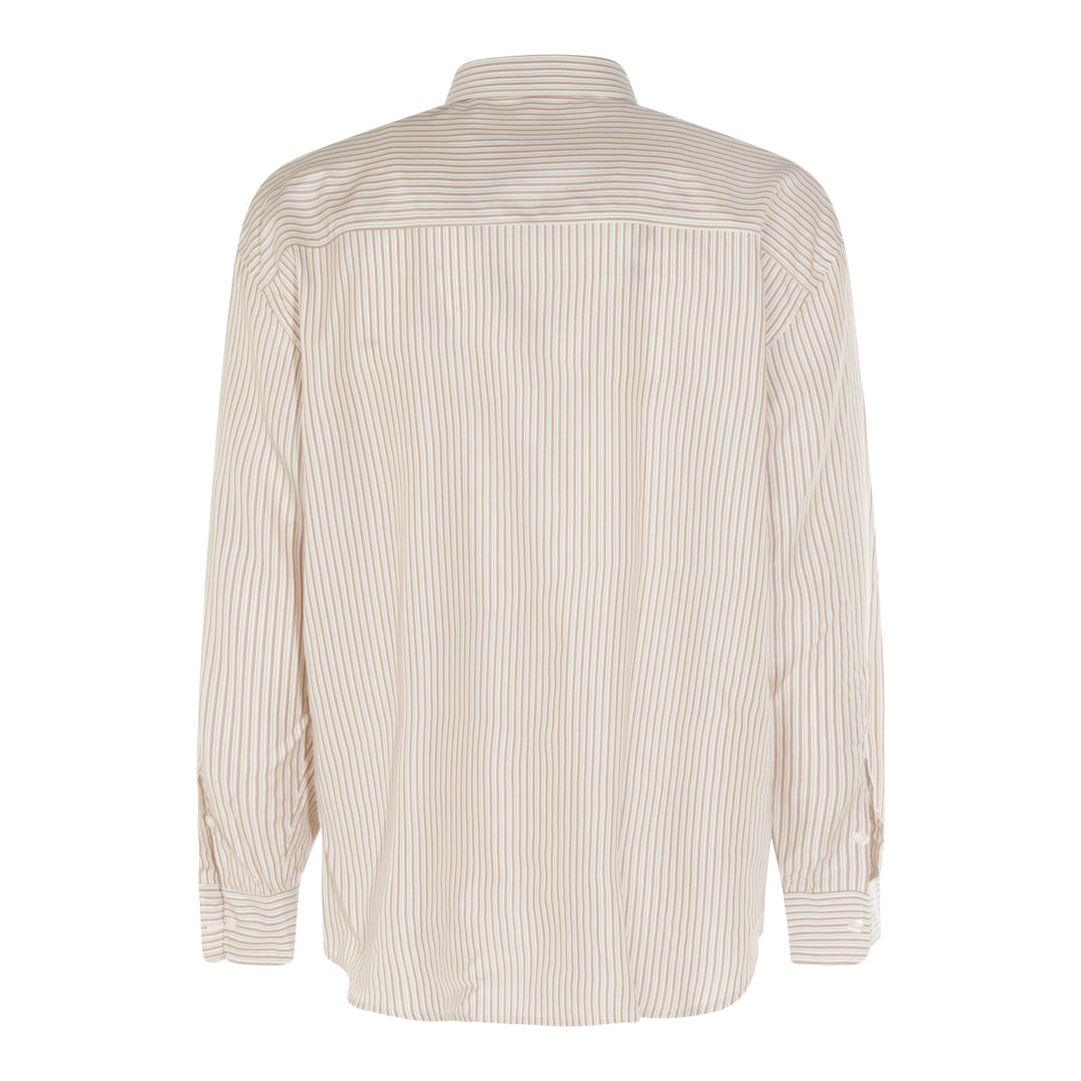 BEIGE AND WHITE SHIRT