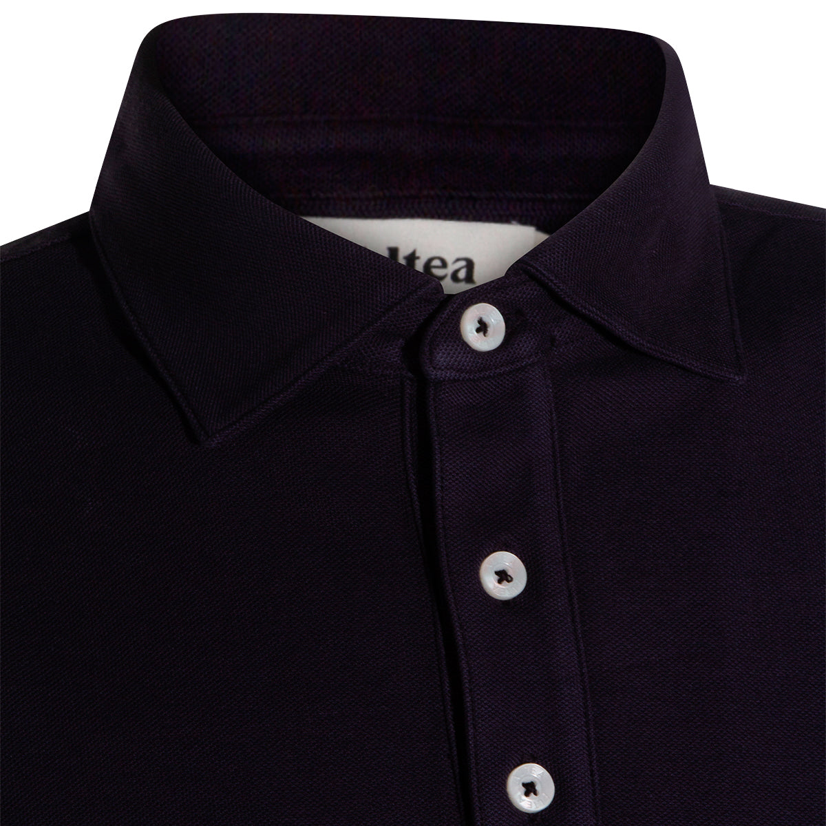 BLACK COTTON POLO SHIRT