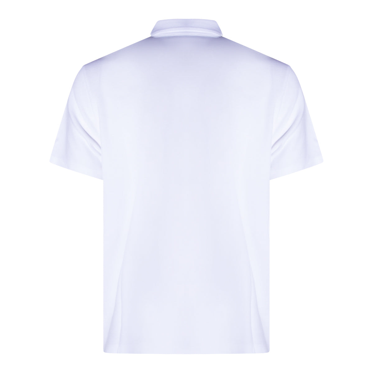 WHITE COTTON POLO SHIRT