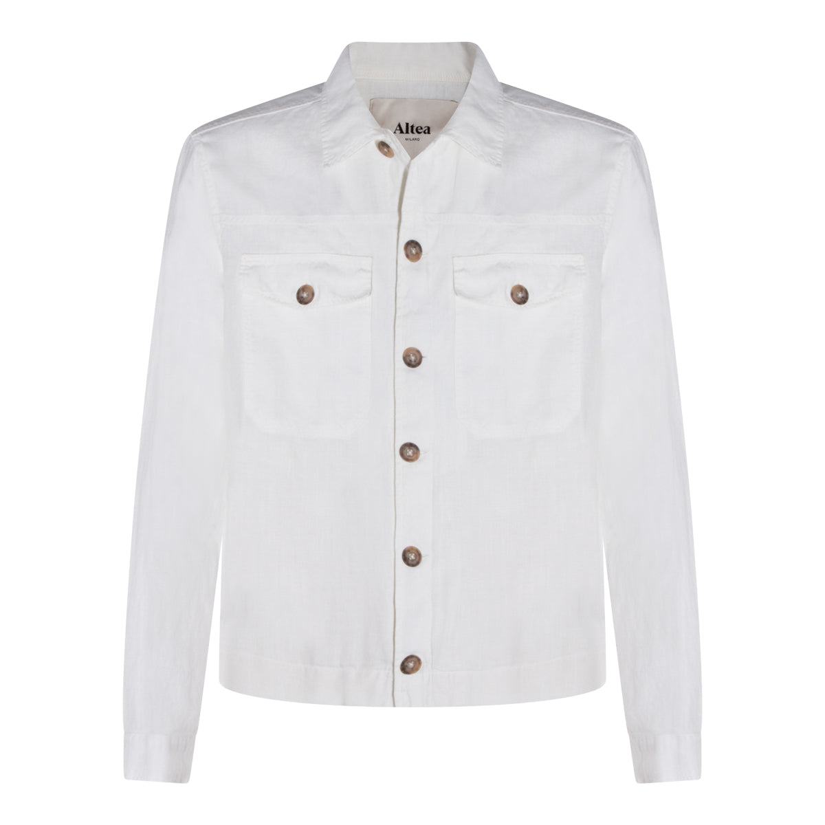 WHITE LINEN CASUAL JACKET